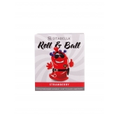 Стимулирующий презерватив-насадка Roll   Ball Strawberry - Sitabella - купить с доставкой в Архангельске