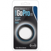 Черно-синее эрекционное кольцо Silicone Go Pro Cock Ring - Blush Novelties - в Архангельске купить с доставкой