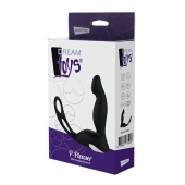 Черный вибромассажер простаты P-PLEASER W ERECTION ENHANCE - Dream Toys - в Архангельске купить с доставкой