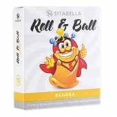 Стимулирующий презерватив-насадка Roll   Ball Banana - Sitabella - купить с доставкой в Архангельске