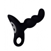 Черный силиконовый анальный вибромассажер-ёлочка Erokey - Erokay - в Архангельске купить с доставкой