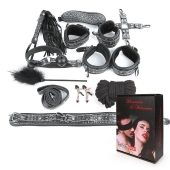 Чёрно-серебристый набор БДСМ - Notabu - купить с доставкой в Архангельске