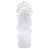 Закрытая прозрачная насадка в форме розы с креплением-колечком - 13 см. - Erowoman-Eroman - в Архангельске купить с доставкой