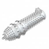 Закрытая прозрачная насадка Crystal sleeve - 14,2 см. - Erowoman-Eroman - в Архангельске купить с доставкой