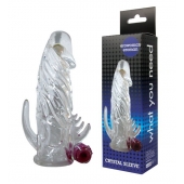 Закрытая прозрачная вибронасадка на пенис Crystal Sleeve Vibe - Erowoman-Eroman - в Архангельске купить с доставкой