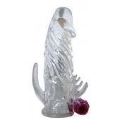 Закрытая прозрачная вибронасадка на пенис Crystal Sleeve Vibe - Erowoman-Eroman - в Архангельске купить с доставкой