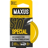 Презервативы с точками и рёбрами в железном кейсе MAXUS Special - 3 шт. - Maxus - купить с доставкой в Архангельске