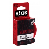 Ультратонкие презервативы в железном кейсе MAXUS Sensitive - 3 шт. - Maxus - купить с доставкой в Архангельске
