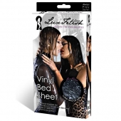 Черная виниловая ткань-простынь для эротических игр - Lux Fetish - купить с доставкой в Архангельске