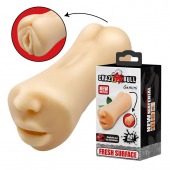 Двусторонний мастурбатор Gemini - ротик и вагина - Baile - в Архангельске купить с доставкой