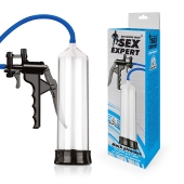 Прозрачная вакуумная помпа Sex Expert с насосом - Sex Expert - в Архангельске купить с доставкой