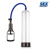 Прозрачная вакуумная помпа Sex Expert со шкалой - Sex Expert - в Архангельске купить с доставкой