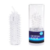 Закрытая рельефная насадка Crystal sleeve с усиками - 12 см. - Erowoman-Eroman - в Архангельске купить с доставкой