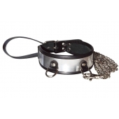 Стильный ошейник с металлическим блеском и поводком - Sitabella - купить с доставкой в Архангельске