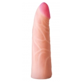 Фаллическая насадка на трусики харнесс - 17,5 см. - LOVETOY (А-Полимер) - купить с доставкой в Архангельске
