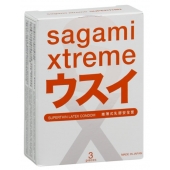 Ультратонкие презервативы Sagami Xtreme SUPERTHIN - 3 шт. - Sagami - купить с доставкой в Архангельске