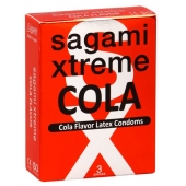 Ароматизированные презервативы Sagami Xtreme COLA - 3 шт. - Sagami - купить с доставкой в Архангельске