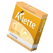 Презервативы Arlette Dotted с точечной текстурой - 3 шт. - Arlette - купить с доставкой в Архангельске