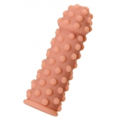 Телесная реалистичная насадка KOKOS Extreme Sleeve 02 с дополнительной стимуляцией - 12,7 см. - KOKOS - в Архангельске купить с доставкой