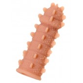 Телесная реалистичная насадка KOKOS Extreme Sleeve 04 с дополнительной стимуляцией - 12,7 см. - KOKOS - в Архангельске купить с доставкой