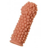 Телесная реалистичная насадка KOKOS Extreme Sleeve 08 с дополнительной стимуляцией - 12,7 см. - KOKOS - в Архангельске купить с доставкой