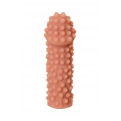 Телесная реалистичная насадка KOKOS Extreme Sleeve 10 с дополнительной стимуляцией - 14,7 см. - KOKOS - в Архангельске купить с доставкой