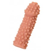 Телесная реалистичная насадка KOKOS Extreme Sleeve 10 с дополнительной стимуляцией - 14,7 см. - KOKOS - в Архангельске купить с доставкой