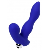 Синий силиконовый вибростимулятор простаты Stroman - 14,5 см. - ToyFa - в Архангельске купить с доставкой