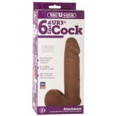 Насадка-мулат для трусиков Vac-U-Lock 6  ULTRASKYN Cock - 17,3 см. - Doc Johnson - купить с доставкой в Архангельске