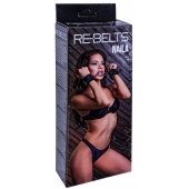 Черные кожаные наручники Naila - Rebelts - купить с доставкой в Архангельске