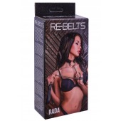 Черный поводок и чокер с кольцом Rada - Rebelts - купить с доставкой в Архангельске