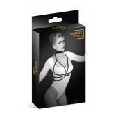 Черная упряжь на грудь Julia - Bijoux Pour Toi - купить с доставкой в Архангельске