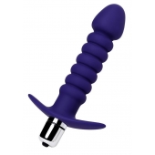 Фиолетовый анальный вибратор Condal - 14 см. - ToyFa