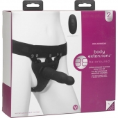 Черный полый вибрострапон Body Extensions BE Aroused - 17,78 см. - Doc Johnson - купить с доставкой в Архангельске
