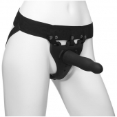 Черный полый вибрострапон Body Extensions BE Aroused - 17,78 см. - Doc Johnson - купить с доставкой в Архангельске