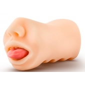 Телесный мастурбатор-ротик с язычком Oral Anne - Blush Novelties - в Архангельске купить с доставкой