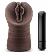 Коричневый мастурбатор-вагина Alexis - Blush Novelties - в Архангельске купить с доставкой