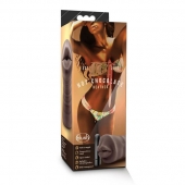 Коричневый мастурбатор-ротик Heather - Blush Novelties - в Архангельске купить с доставкой