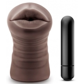 Коричневый мастурбатор-ротик Heather - Blush Novelties - в Архангельске купить с доставкой