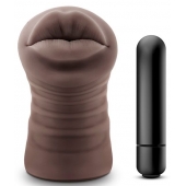Коричневый мастурбатор-ротик Renee - Blush Novelties - в Архангельске купить с доставкой