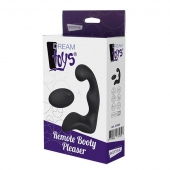 Черный вибромассажер простаты REMOTE BOOTY PLEASER - Dream Toys - в Архангельске купить с доставкой