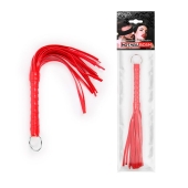 Красная плеть с рукоятью в оплетке - 28 см. - Notabu - купить с доставкой в Архангельске