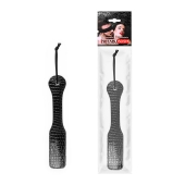 Черная шлепалка с узором под рептилию - 32 см. - Notabu - купить с доставкой в Архангельске