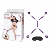 Фиолетовый набор фиксаций на кровати Classic Bedspreader - Lux Fetish - купить с доставкой в Архангельске