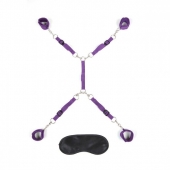 Фиолетовый набор фиксаций на кровати Classic Bedspreader - Lux Fetish - купить с доставкой в Архангельске