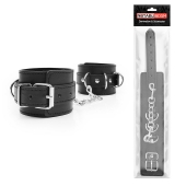 Черные оковы на регулируемых ремешках с цепочкой - Notabu - купить с доставкой в Архангельске