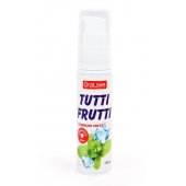 Гель-смазка Tutti-frutti со вкусом сладкой мяты - 30 гр. - Биоритм - купить с доставкой в Архангельске