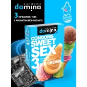 Презервативы для орального секса DOMINO Sweet Sex с ароматом мороженого - 3 шт. - Domino - купить с доставкой в Архангельске