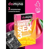 Презервативы для орального секса DOMINO Sweet Sex с ароматом манго - 3 шт. - Domino - купить с доставкой в Архангельске