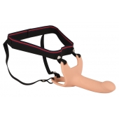 Силиконовый полый страпон на ремнях Silicone Strap-on - 16 см. - Orion - купить с доставкой в Архангельске